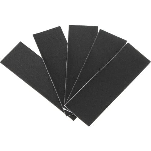 Black 12PCS Wooden Fingerboard Deck Uncut Tape Stickers Foam Grip Tape Stickers