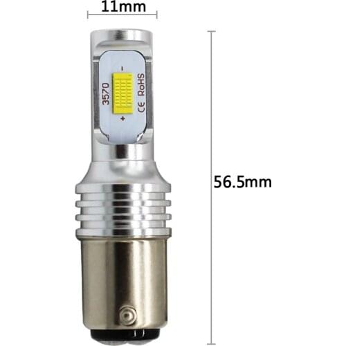 CANbus Error Free 980 Lumens HID White BA15D 1157 LED Bulbs for car Reverse light, Backup light, Signal Light ,6000K 12V-24V