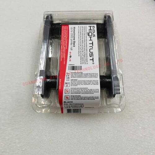 Evolis RCT023NAA Black Ribbon/Primacy/Zenius/Elypso/KC200B/Issengo/EDIKIO FLEX/EDIKIO DUPLEX card printer black ribbon