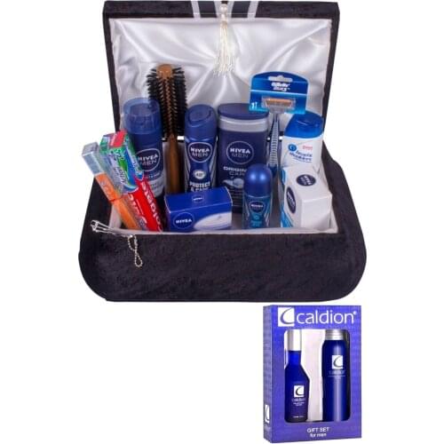 2022 YENİ Damat Bohça Çeyiz Seti Ve Caldion Parfüm 100ml EDT Deodorant Seti damat.seti.parfümlü