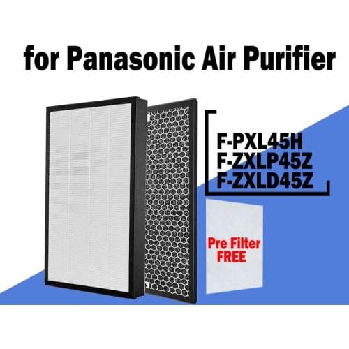F-ZXLP45Z F-ZXLD45Z HEPA Filter and Activated Carbon Filter Replacement for Panasonic Air Purifier F-PXL45H