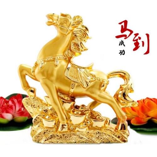 COPPER STATUE HOME LUCKY THE HORSE DECORATION CRAFTS ORNAMENT OFFICE FENG SHUI LUCKY HORSE ORNAMENTS RICH FURNISHINGS IMMEDIATEL