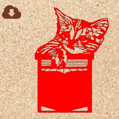 Cat Metal Cutting Dies Stencil DIY Scrapbooking Album Paper Card Template Mold Embossing Decoration