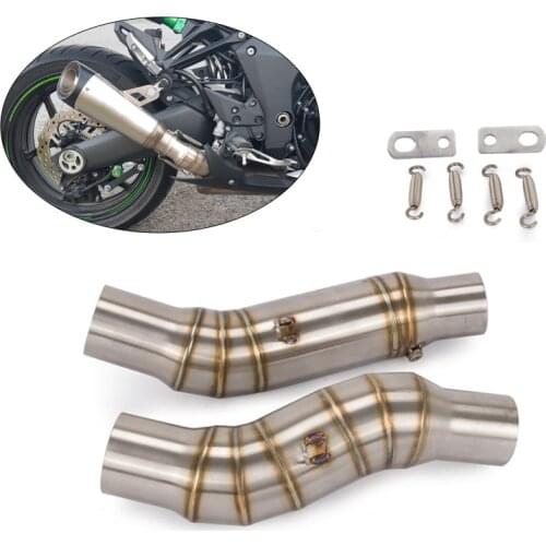 Modified for Z1000 Z1000SX Ninja 1000 1000SX Mid Pipe Motorcycle Middle Slip On 51mm Muffler Exhaust Left Right Reserve Catalyst