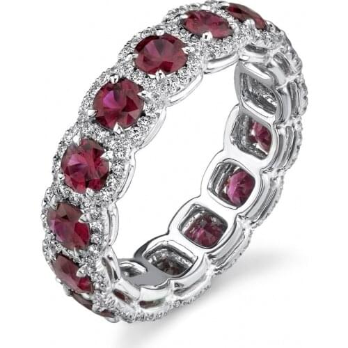 Fashion Women Rings Alloy Red Crystal Rings For Women Wedding Engagement Jewelry Anniversary Christmas Gift Free Shipping