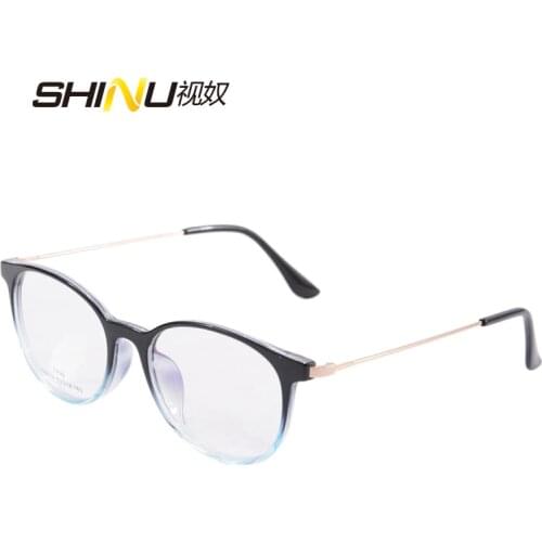 UV400 Anti Blue Light Progressive Multi Focus Reading Glasses Women Retro Vintage Presbyopic Glasses See Near And Far Eyeglasses