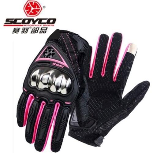 Summer Breathable Motorcycle Gloves Anti-fall Protection MOTO Racing Rider Electric Bike Motorbike Glove Touch Screen Unisex TPU