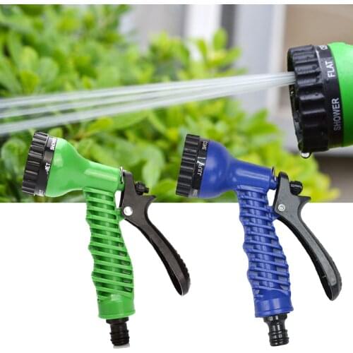 High Pressure Garden Watering Spray Gun Adjusting Nozzle 7 Spray Patterns Watering Lawn and Garden Pets Shower Hand Washing Tool