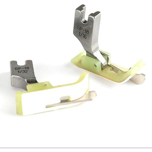 SP-18 Left and Right Side Stop Plastic Presser Foot Flat Plastic Presser Foot with Knife Open Thread Tangent Presser Foot