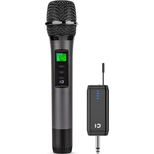 SHIDU portable handheld wireless visible frequency conference microphone system U10