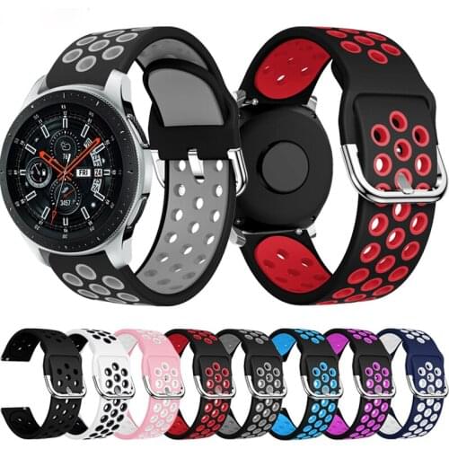 22mm Watch strap for Samsung gear S3 Smart Watch accessories Sport silicone Smart Wristband for Huawei Watch GT2 46mm bracelet