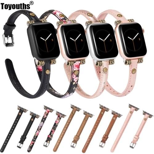 Slim Genuine Leather Strap For Apple Watch 4 5 44mm 40mm Women iwatch Band 42mm 38mm Wristband Strap for iWatch Series 4 3 2 1