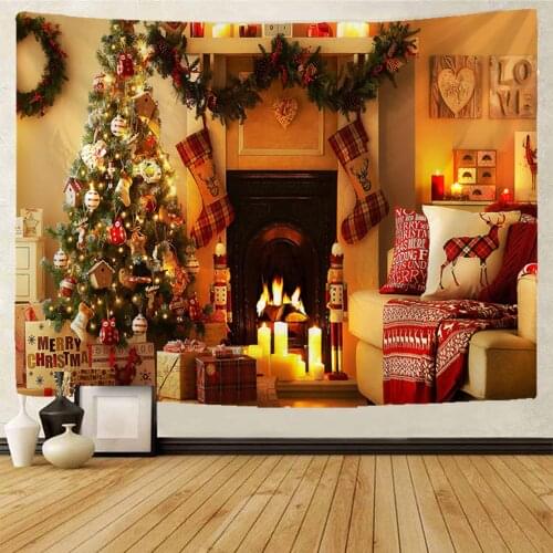 Christmas tapestry Christmas party wall decoration tapestry Christmas bar DIY party decorationarty Decoration Tapestry Halloween