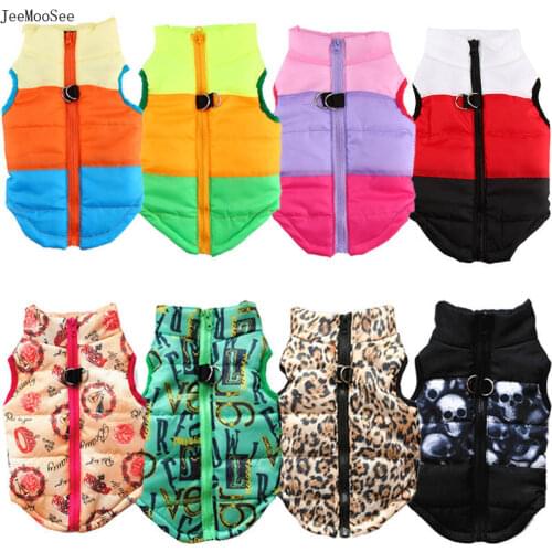 Warm Dog Clothes For Small Dog Windproof Winter Pet Dog Coat Jacket Padded Clothes Puppy Outfit Vest Yorkie Chihuahua Clothes 35