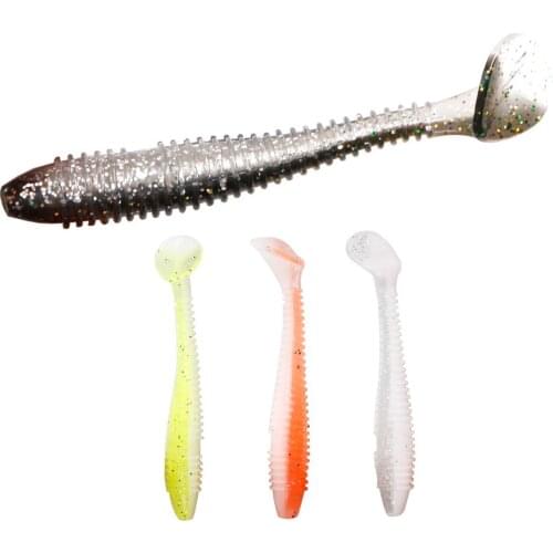 1Pcs 7.5cm 3g Soft Worm Shrimp Fishing Lure Jerkbait Fish Jig Wobbler Lure Bass Soft Fish Smell Lure Fishing Accessories Tackle