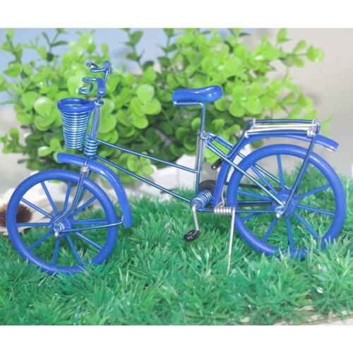 1pcs Creative DIY Aluminium Wire Hand Made Bicycle Crafts Miniatures Classic Fashion Home Decoration Supplies Gift Decor