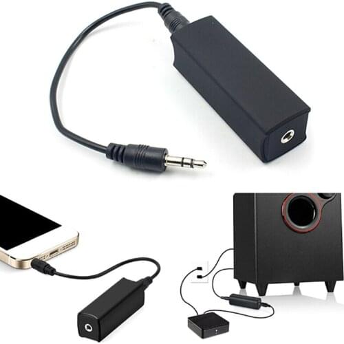 3.5mm Cable Ground Loop Noise Filter Isolator for Home Stereo Car Audio System Ground Loop Noise Isolator