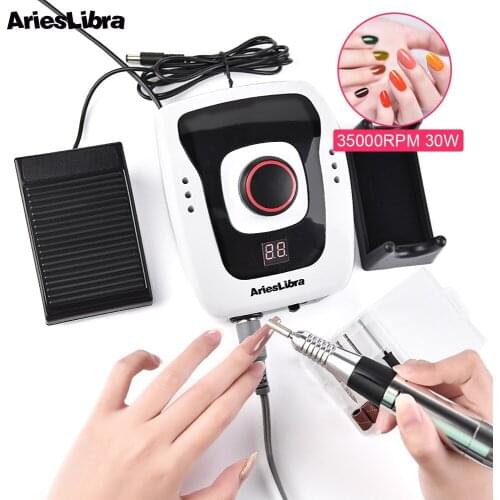 35000RPM Electric Nail Drill Machine Set 30W Manicure Machine Milling Cutter For Manicure Pedicure Accessories Nail Art Tool