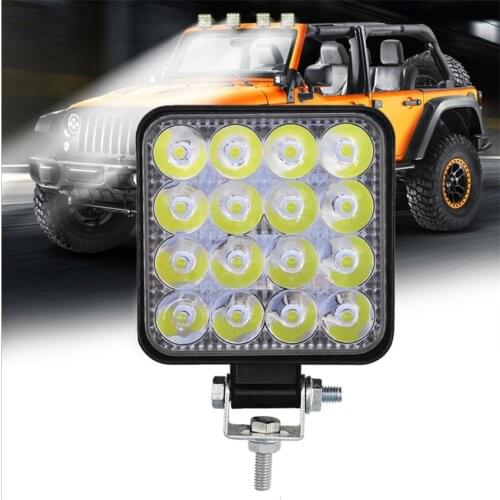 48W DRL LED Work Light Bar 10-30V for Daytime Running Light 4x4 Off Road Truck Bus Boat Fog Light Car Light Assembly ATV