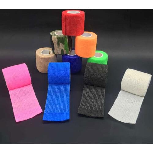 Tattoo Accesories 6pcs Tattoo Self Adhesive Elastic 5cm Wide Elbow Tattoo Bandage Nail Tapes Finger Protection Wrap