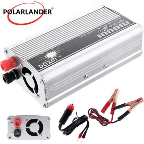 1000W Car Power Inverter Converter DC 24V to AC 110V With USB Adapter Portable Voltage Transforme modified sine wave