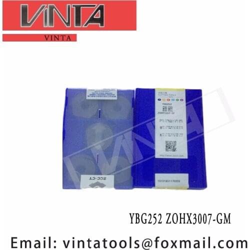 Free shipping high quality 10pcs/lots YBG252 ZOHX3007-GM cnc carbide milling inserts