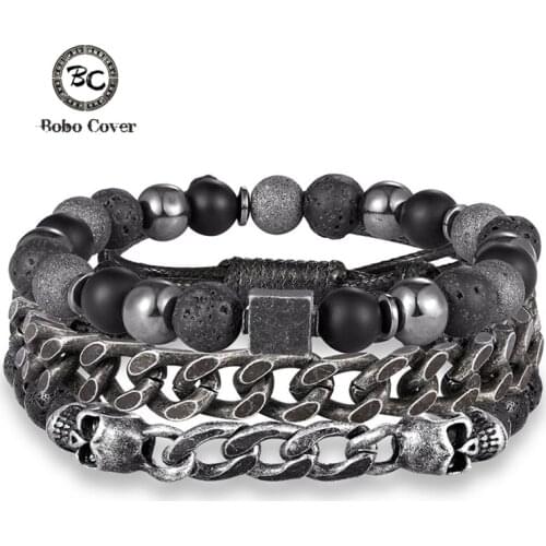 Bobo Cover Stone Bracelets For Men