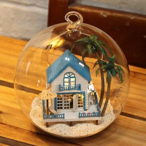 Diy cottage handmade birthday gift romantic hand made gift glass ball voice control glow to send children friends
