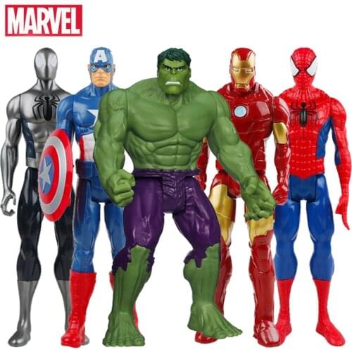 30CM Marvel Avengers Venom Spiderman Captain America Wolverine Hulk Iron Man Groot Thanos Collection Action Figure Hot Toys Kids