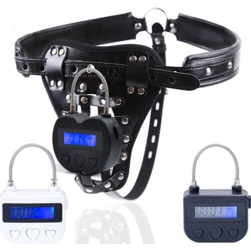 USB Rechargeable Electronic Timer For BDSM Mouth Gag Time Lock BDSM Bondage Chastity Pants Adult Games Sex Toys for Couples