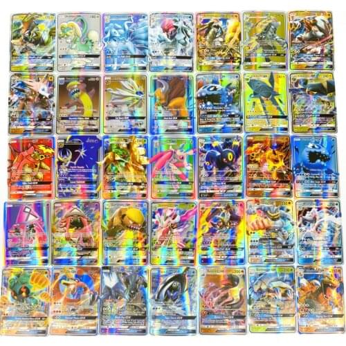 2021 Best Selling Shining Vmax Pokemones Cards Game Battle Carte 60/100/120/200 Pcs GX EX MEGA Trading Cards Game Children Toy