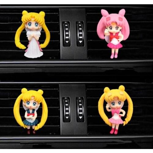 Beautiful girl car air freshener perfume air conditioner outlet Perfume clip auto air freshener Car interior accessories