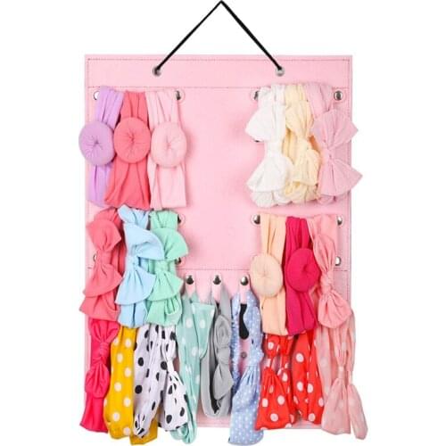 Baby Girl Headbands Storage Holder Newborn Bows Hanging Organizer Scrunchie and Hair Accessories for Felt Display Bag