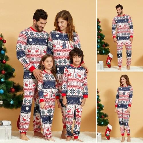 Xmas Baby Romper Matching Family Outfits Sleepwear Daddy Mommy and Daughter Son Family Christmas Pajamas 2 Piece Set Nightwear