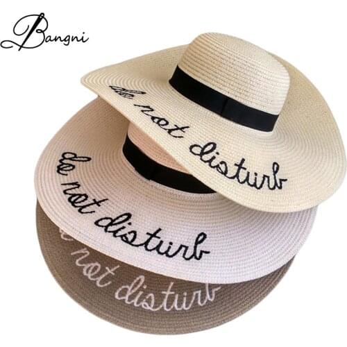 2017 Summer Women Sun Hat Ladies Wide Brim Straw Hats Outdoor Foldable Beach Panama Hats Church Hat Bone Chapeu Feminino