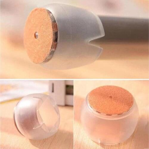 16pcs 2021 New Silicone Chair Cover Durable Soft Silica Gel Round Non-Slip Silicone Mat Table Chairs Foot Desk Leg Protect Pads