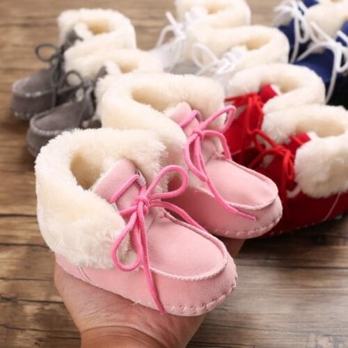 Thick Warm Winter Baby Boots Anti-slip Rubber Soled Toddler Infant Boy Girl Shoes Kids Children Snow Boots Booties For Boys Girl