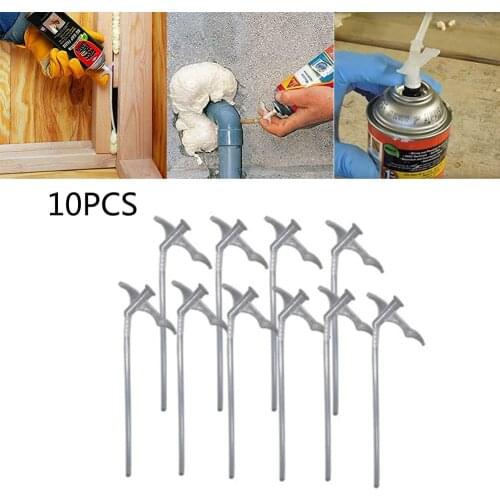 10pcs Spray Foam Tubes Nozzle Gap Filling Insulating Foam Tube Replacement DIY Polyurethane Foam Glue Gun Connection Tube