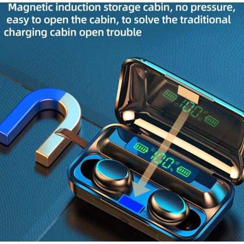 Bluetooth 5.0 TWS Earphones with Charging Box Wireless Earphone Stereo Sports Waterproof Earbuds Headsets With Microphone