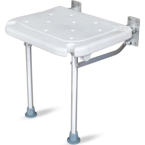 YC5301 Barrier Free Folding Shower Chair Seat Bench Aluminum Alloy Bath Stool Wall Stool Bathroom Wall Chair With Shower Slot
