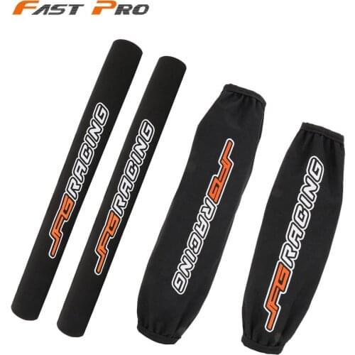Motorcycle Front Fork Protector Rear Shock Absorber Guard Wrap Cover For EXC EXCF CRF YZF KLX RMZ Dirt Bike ATV Quad Motocross