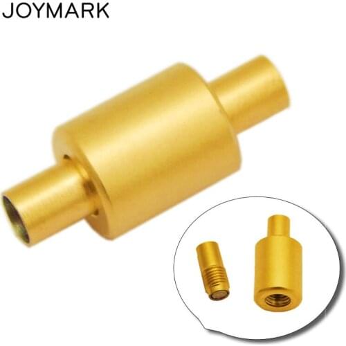 2.7mm 3.2mm Hole Stainless Steel Screw Clasp Matte Gold Plated Double Safe Screw Magnetic Clasp DIY Jewelry Accessories BXGC-225