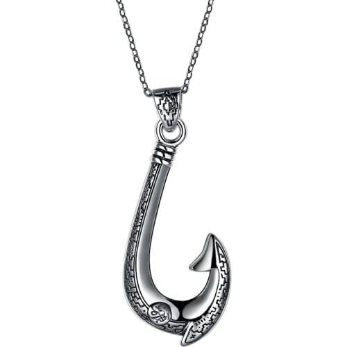 ZEMIOR 925 Sterling Silver Necklaces For Women And Men Classic Hook Pendant Necklace Unisex Jewelry Birthday Gift Best Friend