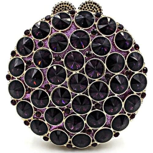 Lady Wedding Party Oval shape Clutch Bag Women Mini Clutches bags Bridal Evening Bags Crystal Purse Handbag Minaudiere Bag green