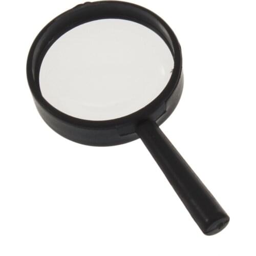 1pc high quality black Reading 5X Magnifier Hand Held Magnifying acrylic 25mm new arrival dropshipping