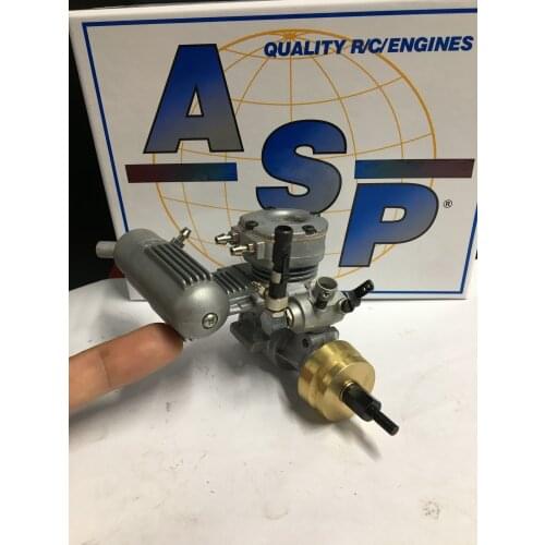 15MX ASP-2.5CC 2-Stroke Glow Engine with Muffler for Nitro RC Boats 72P-15MX without Pull start and Pipe