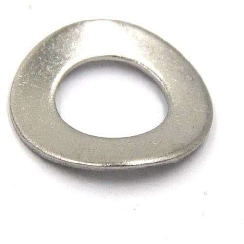 50Pcs GB955 M3 M4 M5 M6 M8 M10 M12 304 Stainless Steel Curved Wave Washers Elastic Spring Washer