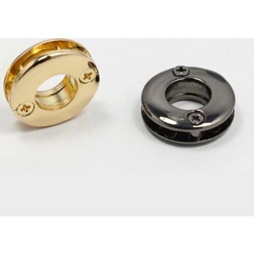 4pcs/Set Metal Eyelets Round Shape Clavus Inner 1cm With Screw Airhole Metal Ring Bag Accessories For Handbag Hardware Parts #C