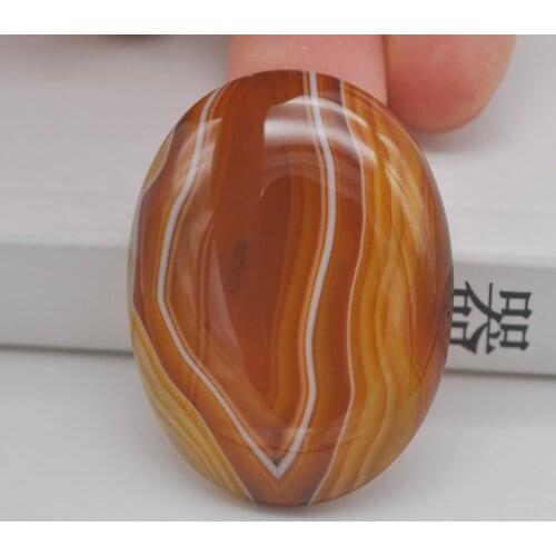 40x30MM Brown Veins Carnelian Stone Oval Cabochon CAB GEM Jewelry Making 1PCS H107