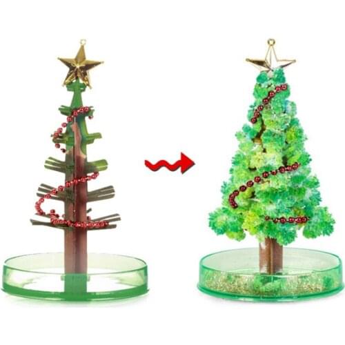 5 types Paper Tree Bloom DIY Intelligence Plaything Child Paper Characteristics Stereoscopic Christmas Tree toys for Kids